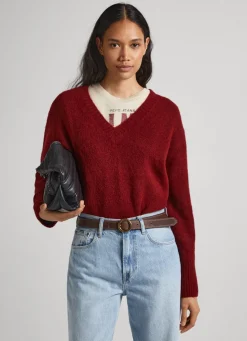 Women Pepe Jeans V-Neck Knit