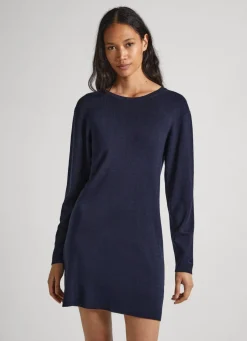 Women Pepe Jeans V-Neck Tencel Dress