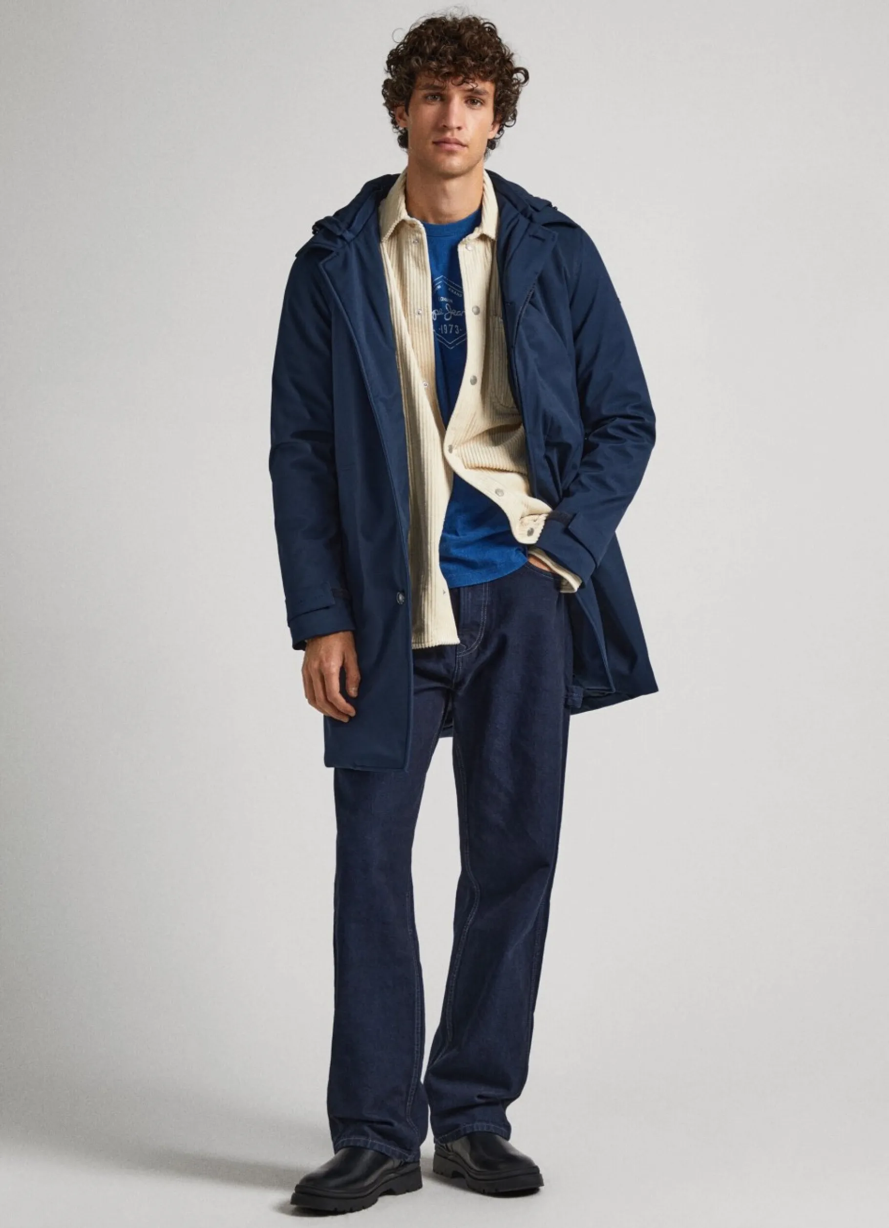Men Pepe Jeans Waterproof Raincoat