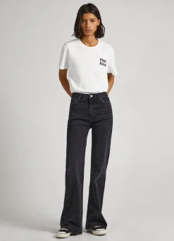 Women Pepe Jeans Willa Flare Fit High-Rise Jeans
