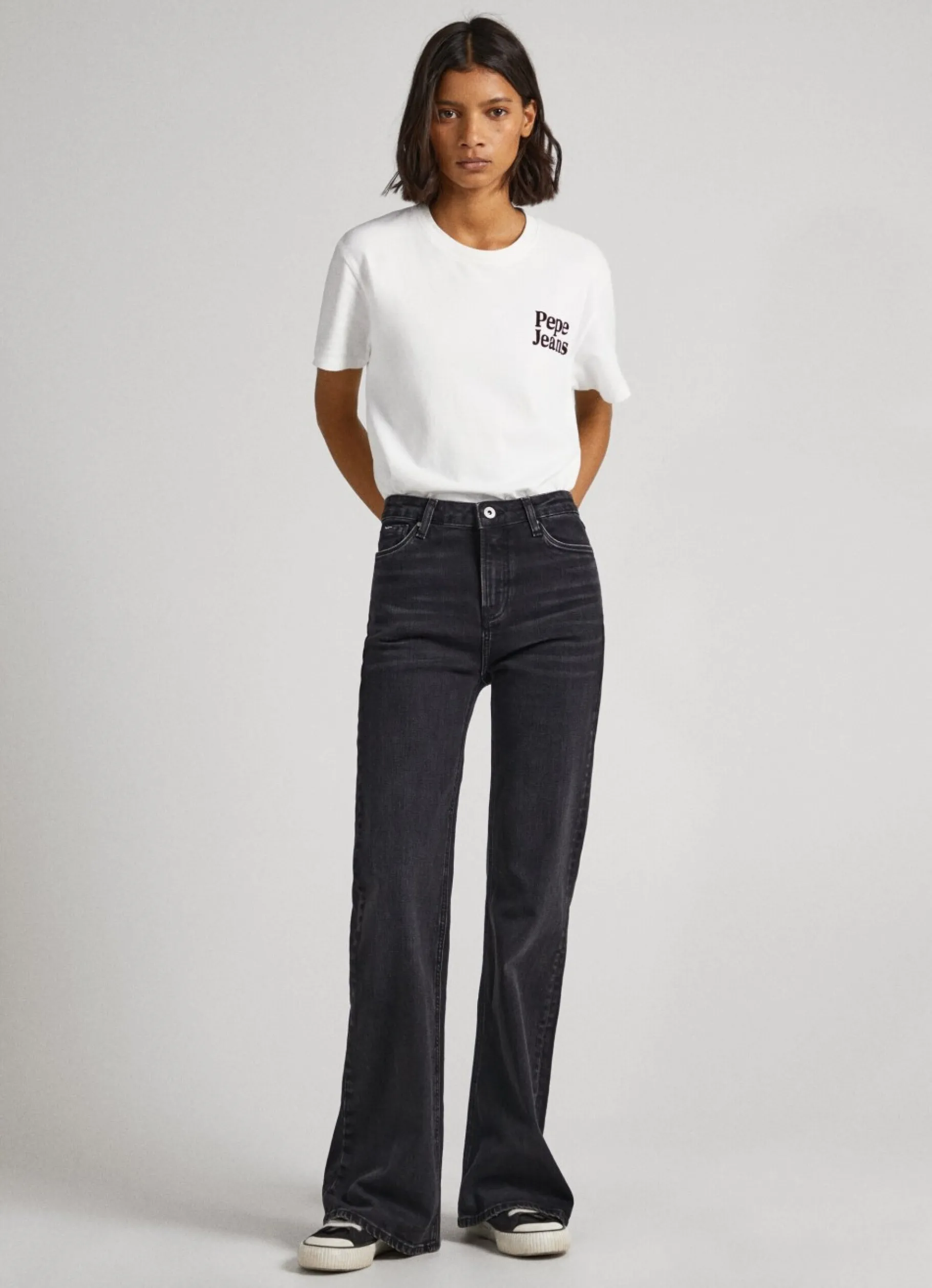 Women Pepe Jeans Willa Flare Fit High-Rise Jeans