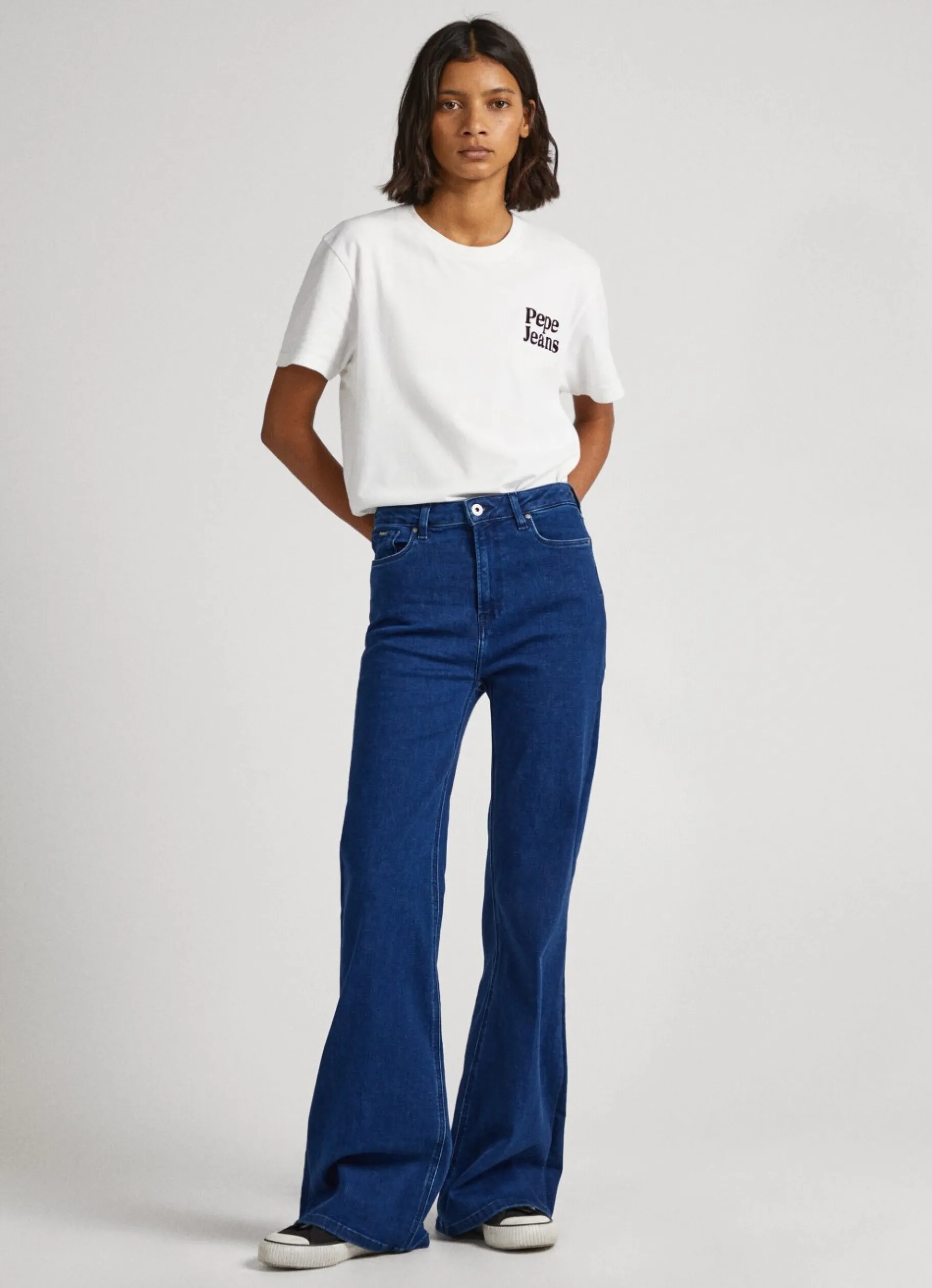 Women Pepe Jeans Willa Flare Fit High-Rise Jeans