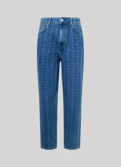 Women Pepe Jeans Willow Tapered Fit High-Rise Jeans