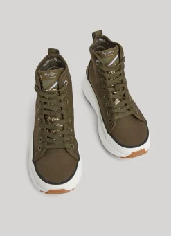 Women Pepe Jeans Woking Jones Canvas Booties
