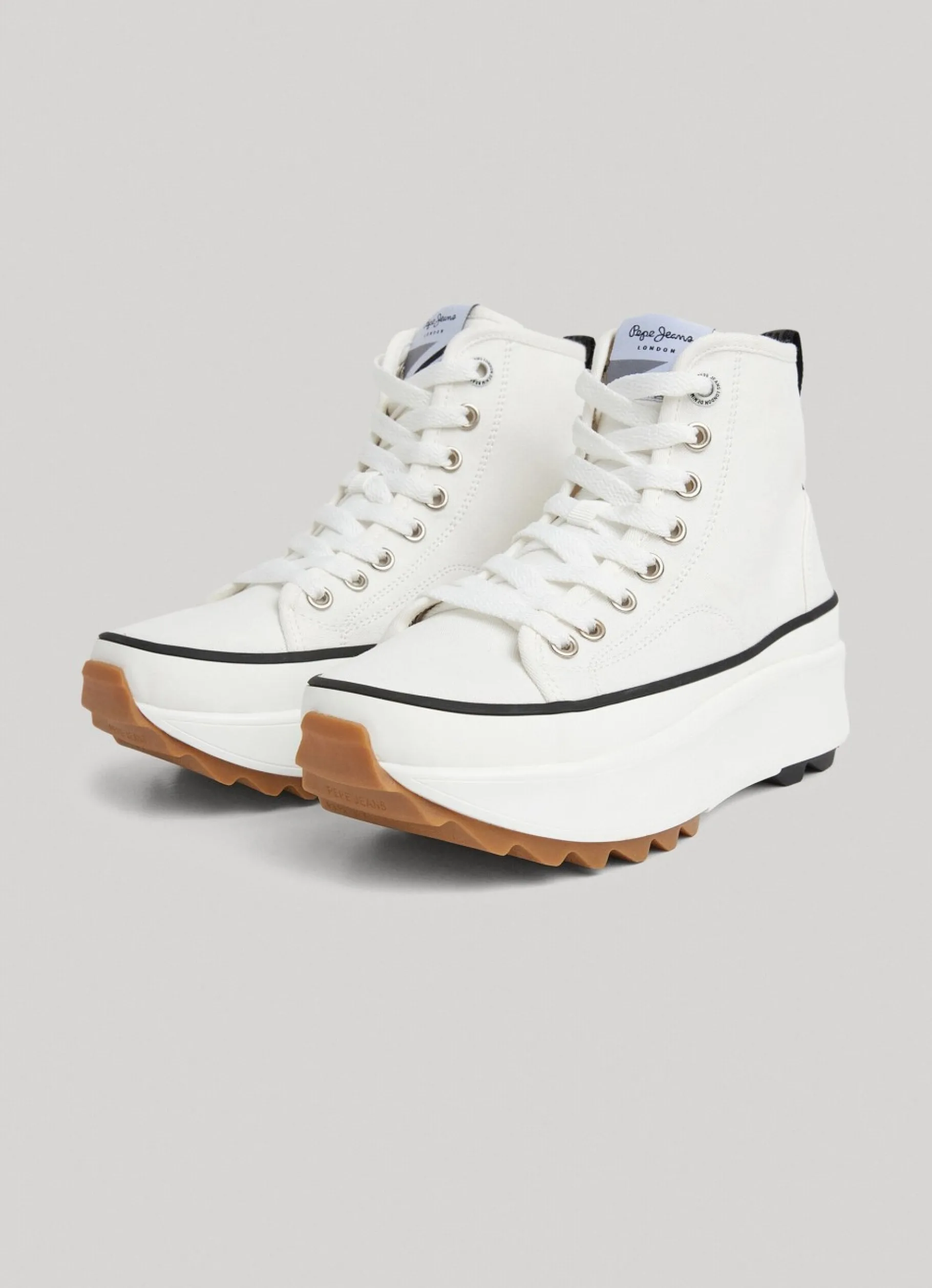 Women Pepe Jeans Woking Street Canvas Booties