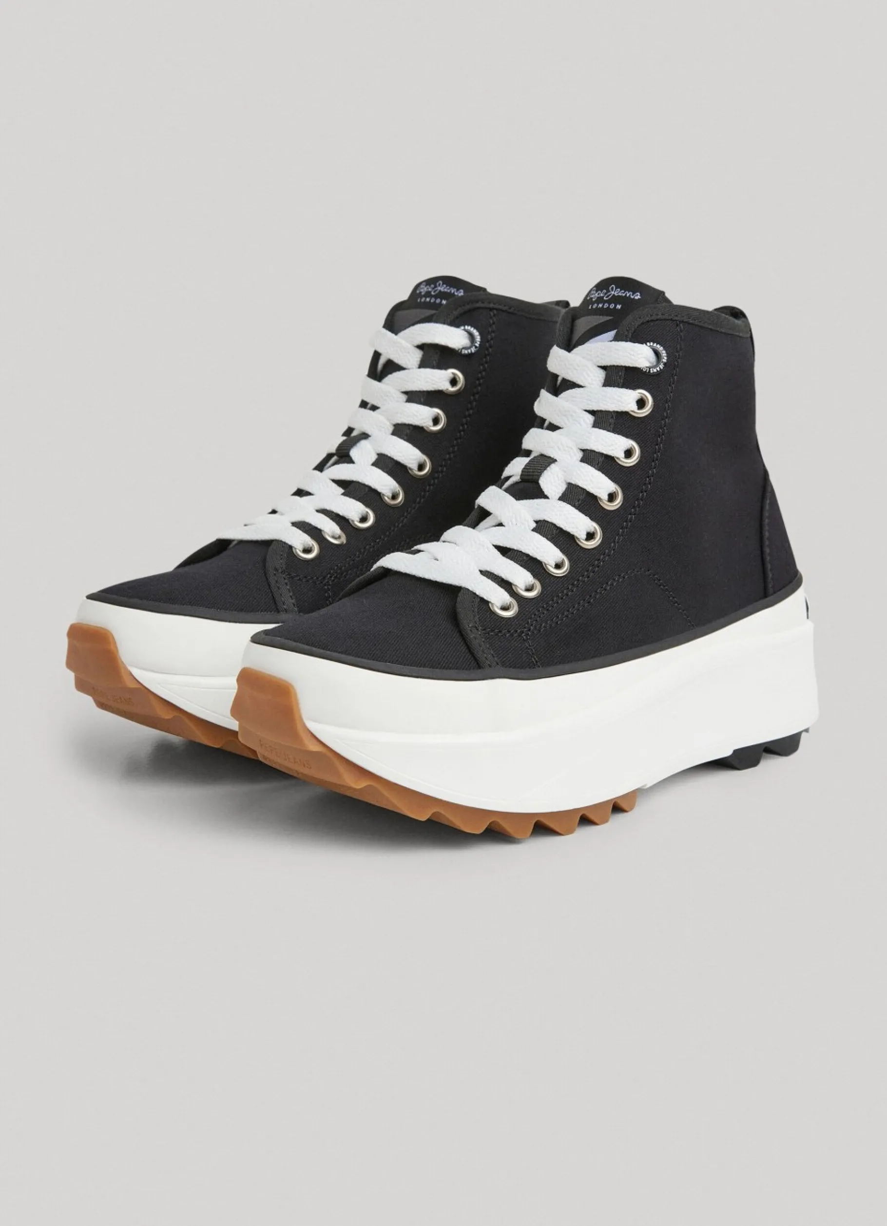 Women Pepe Jeans Woking Street Canvas Booties
