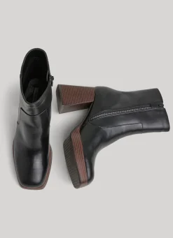 Women Pepe Jeans Wooden Platform Bootie