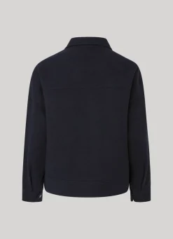 Women Pepe Jeans Wool Blend Herringbone Print Jacket