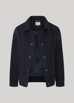 Women Pepe Jeans Wool Blend Herringbone Print Jacket
