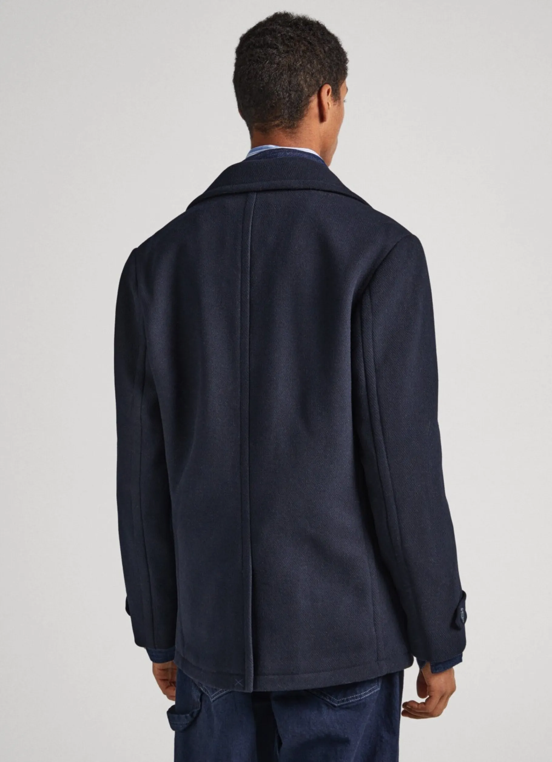 Men Pepe Jeans Wool Pea Coat