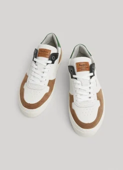Men Pepe Jeans Yogi Street Leather Trainers
