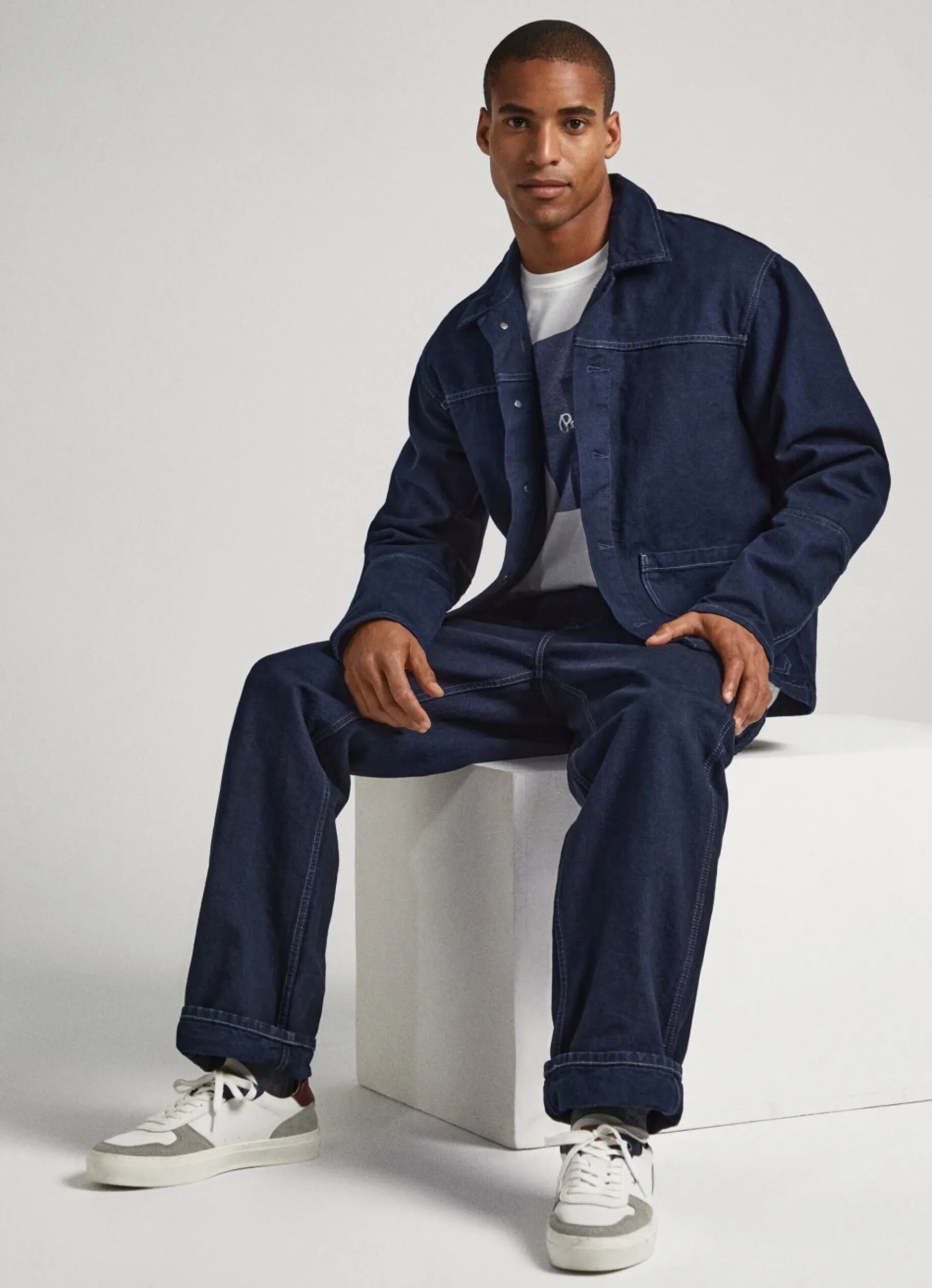 Men Pepe Jeans Yogi Street Leather Trainers