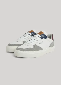 Men Pepe Jeans Yogi Street Leather Trainers