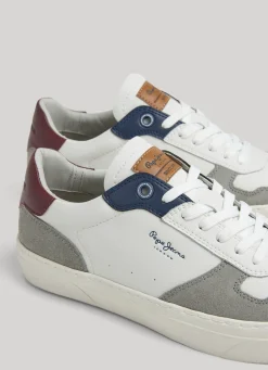 Men Pepe Jeans Yogi Street Leather Trainers