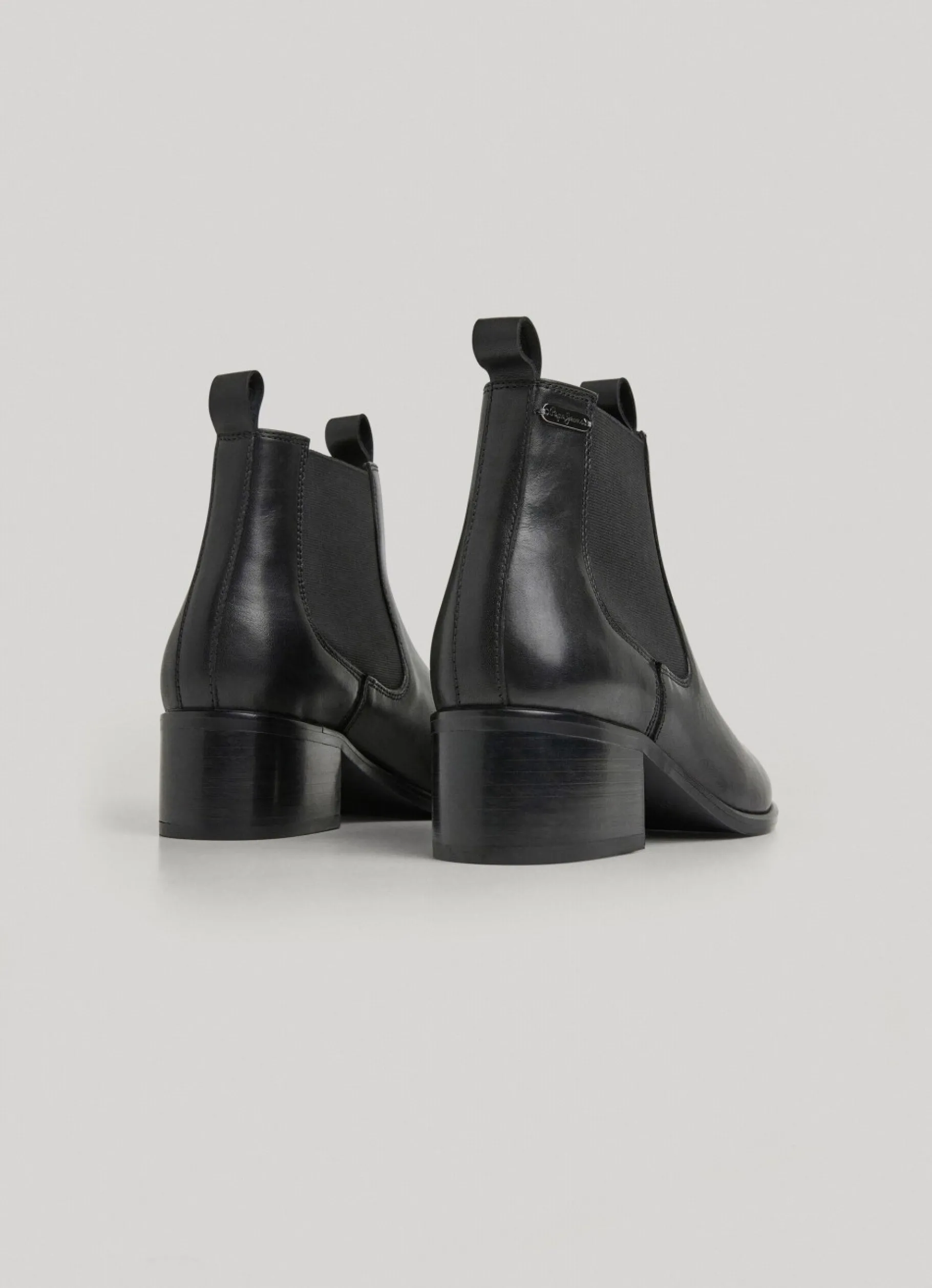 Women Pepe Jeans Zipped Leather Ankle Boots