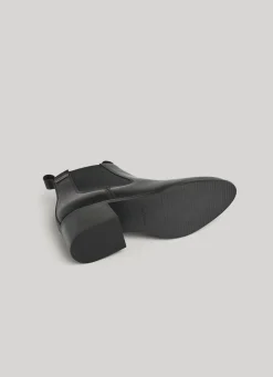 Women Pepe Jeans Zipped Leather Ankle Boots