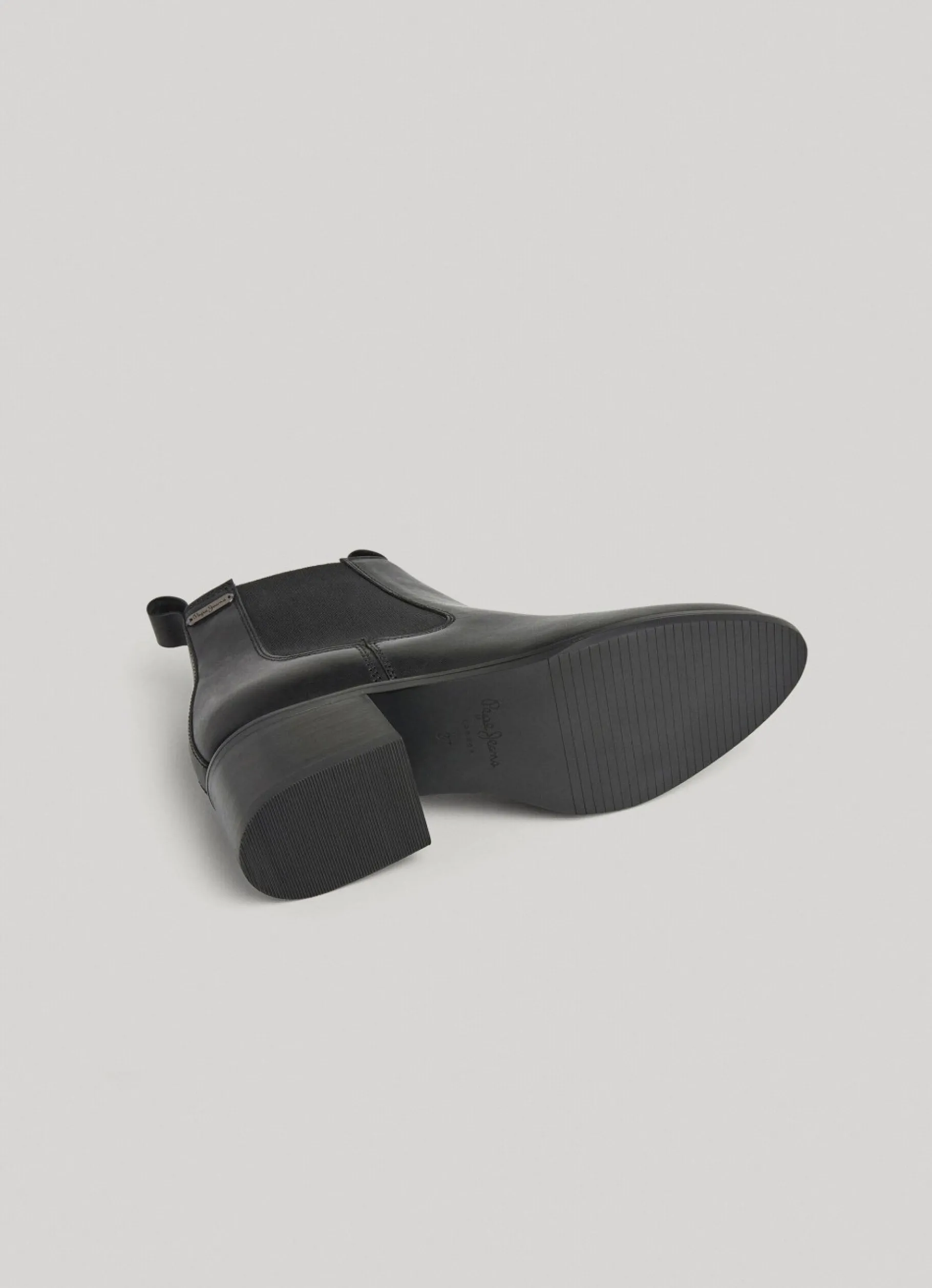 Women Pepe Jeans Zipped Leather Ankle Boots