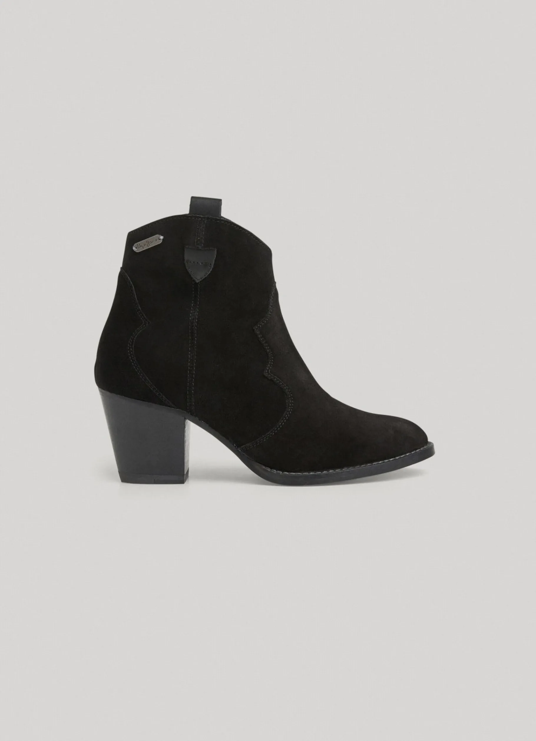 Women Pepe Jeans Zipped Suede Ankle Boots