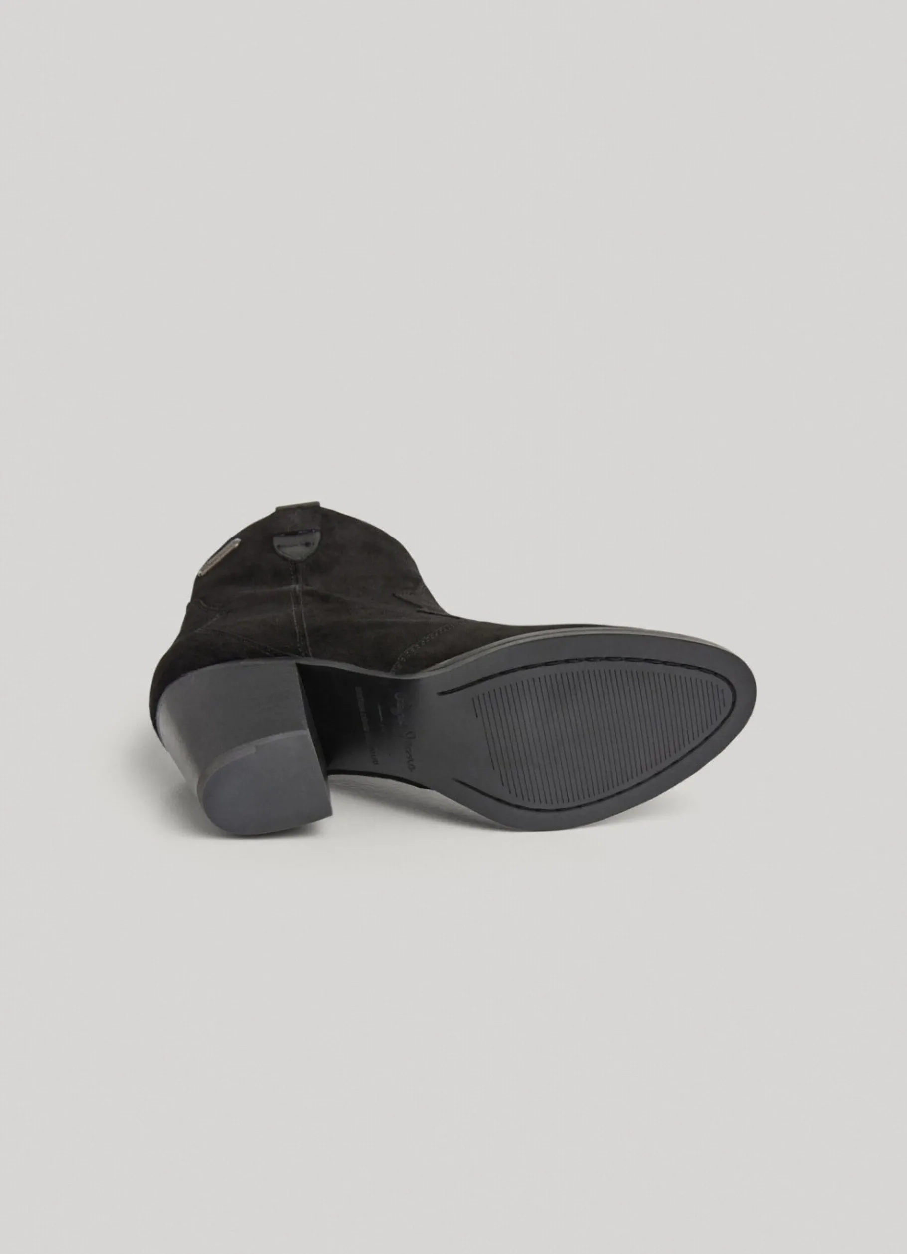 Women Pepe Jeans Zipped Suede Ankle Boots
