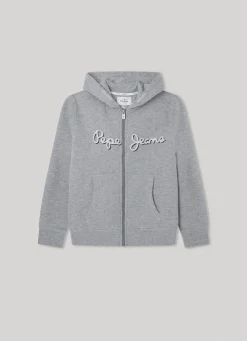 Boy Pepe Jeans Zip-Up Hoodie