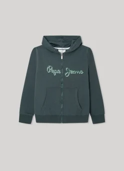 Boy Pepe Jeans Zip-Up Hoodie