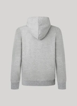 Men Pepe Jeans Zip-Up Terry Sweatshirt With Logo